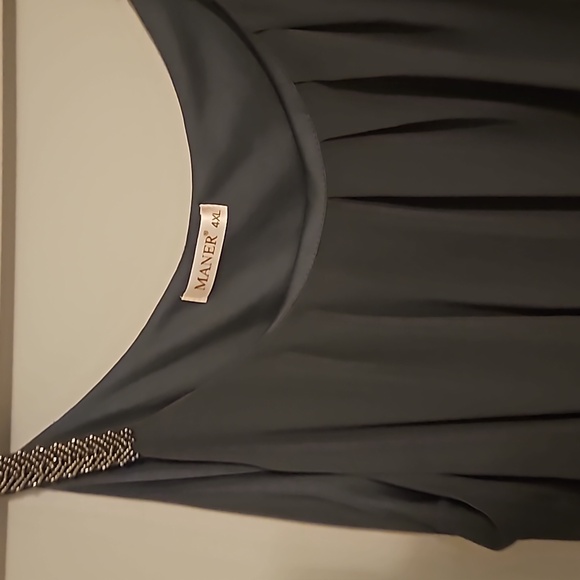 Sleeveless Dress Cami with Bead Detailed Straps - Picture 2 of 3